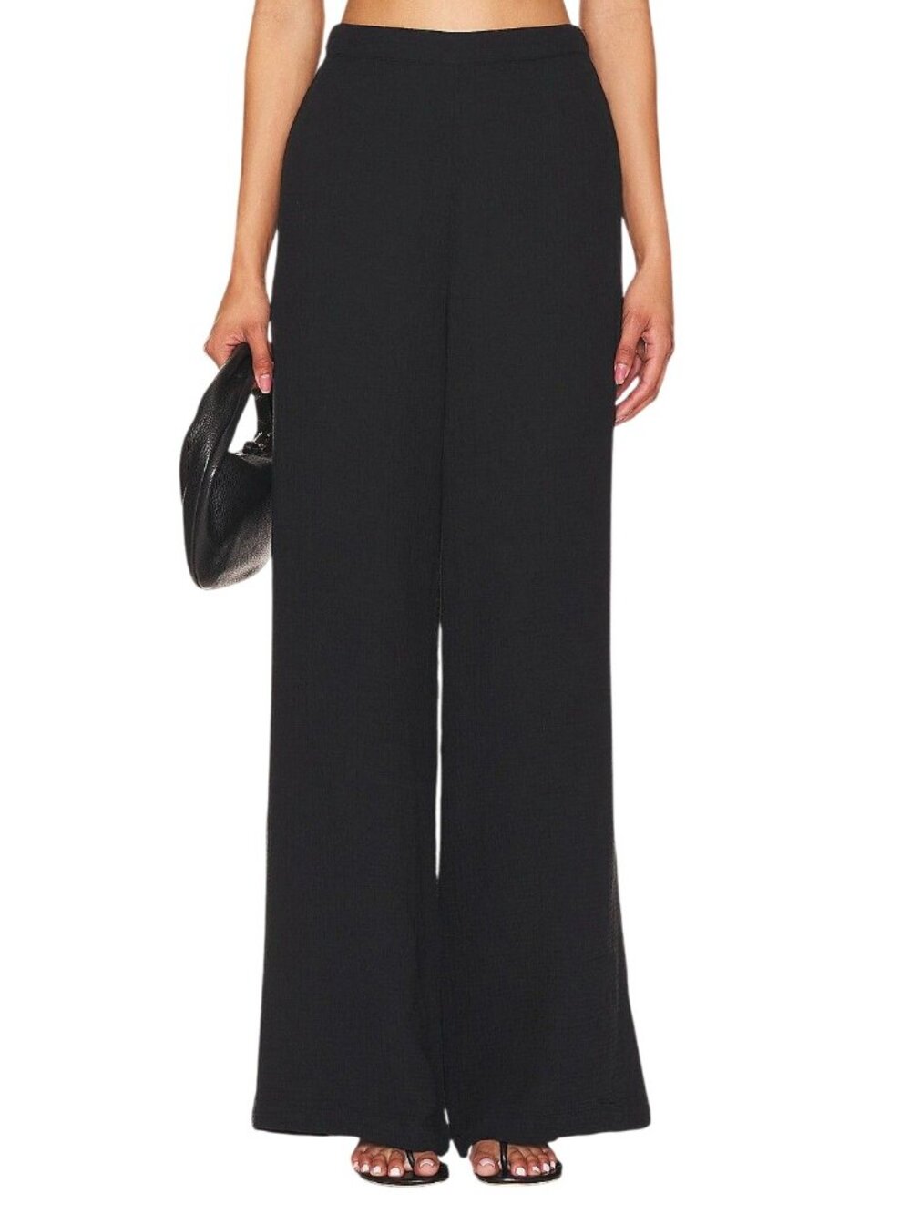 LSPACE Santos Pant in Black Large New Womens Wide leg relaxed fit